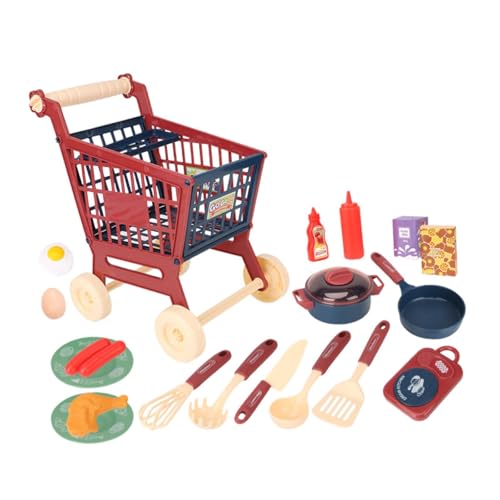 Sharplace Einkaufswagen-Trolley-Spielset für, Rollenspiel-Set für Jungen und Mädchen, Geschenk, interaktives kreatives Rollenspiel, Lernspielzeug Sharplace Einkaufswagen-Trolley-Spielset für, Rollenspiel-Set für Jungen und Mädchen, Geschenk, interaktives kreatives Rollenspiel, Lernspielzeug von Sharplace