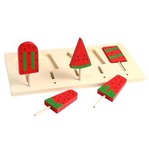 Sharplace Eiscreme-Spielzeug aus für, pädagogisches Lernspielzeug, EIS am Stiel, Wassermelonen-EIS am Stiel-Set für im Alter von 3 4 5 6 von Sharplace