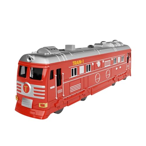 Sharplace Elektrisches Eisenbahnspielzeug, elektrische Modelleisenbahn, realistische Dampflokomotive, Dampfmaschine für ab 3 Jahren, Geburtstagsgeschenk, Rot Sharplace Elektrisches Eisenbahnspielzeug, elektrische Modelleisenbahn, realistische Dampflokomotive, Dampfmaschine für ab 3 Jahren, Geburtstagsgeschenk, Rot von Sharplace