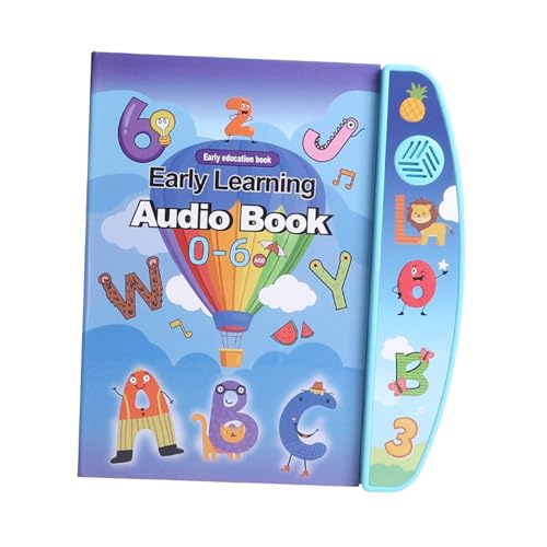 Sharplace Englisch Lernen, sprechendes Buch, elektronisches Spielzeug, frühe Sprachentwicklung, Fingerzeig-Lesen, Vorschule, interaktives Soundbuch, Blau von Sharplace