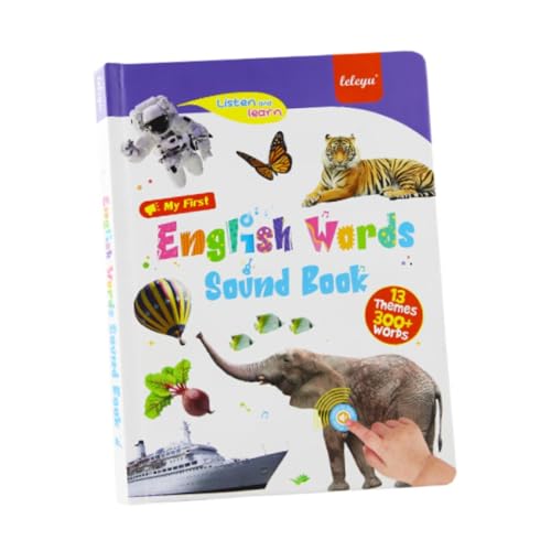 Sharplace Englische Wörter, Soundbuch, interaktives Hörbuch für, Hören und Lernen von Vokabeln, Lernen von Wörtern als Geschenk für die Heimschule von Sharplace