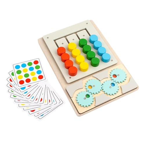 Sharplace Farbabgleich-Seitenpuzzle-Spielzeug -Lernspielzeug Vorschulisches Farbsortierpuzzle Denksportaufgaben Logikspiel für Kinder von Sharplace