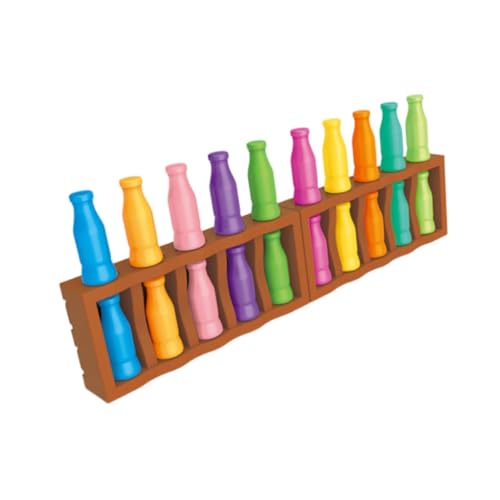 Sharplace Farbabgleichsspiel-Set, pädagogisches Mehrfarbige Flaschen, Farbratespiel, Konzentrationsbrettspiele für, Jungen und, 20 Flasche von Sharplace