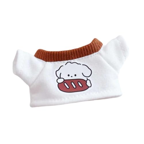 Sharplace Fashion Puppenkleidung Mini Kleid Kleidung Zubehör Set Angenehmes Stoffmaterial Modisches Design für Kinderpuppen Rollenspiel Puppenliebhaber, T-Shirt von Sharplace