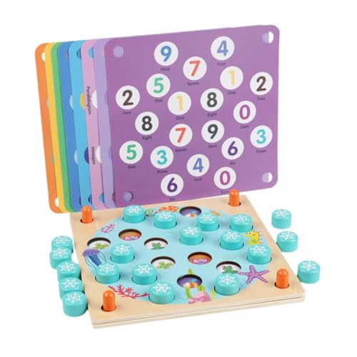 Sharplace Flip Win Reise-Memory-Spiel, Memory-Schachspiel mit Cartoon-Muster, kreatives Flip-Schachbrett für Kinder und Erwachsene von Sharplace