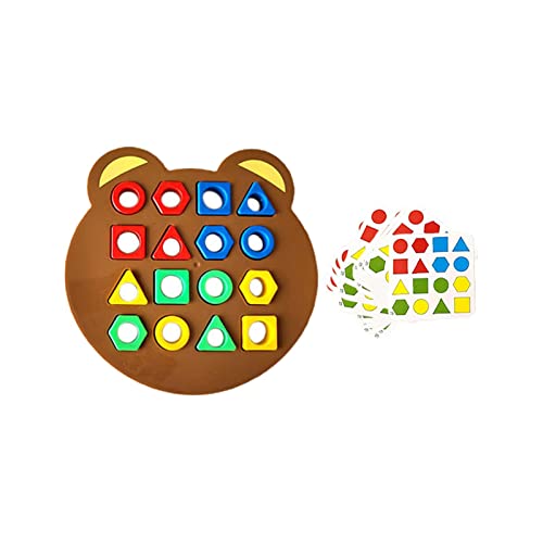 Sharplace Spielzeuge für Kinder zum Formenlernen, Formanpassung Spiel Farbsensorisches Lernspielzeug, Shape Matching Puzzle Game, Puzzlespiel, Montessori Toys Sensorisches Lernspielzeug für Kinder von Sharplace