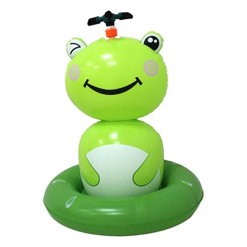 Sharplace Frosch-Badesprinkler-Spielzeug, aufblasbares PVC-Wassersprüh-Frosch-Spielzeug, Badespielzeug für Kinder, Wasserspray für den Hinterhofpool von Sharplace