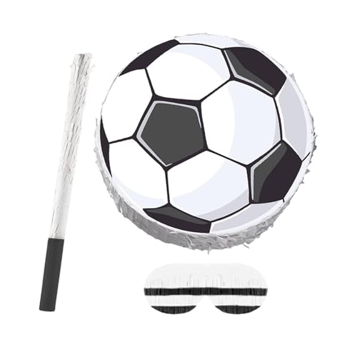 Sharplace Fußball-Piñata, Kinderparty-Aktivität, Augenmaske, Zubehör, Kindergeburtstagsparty- für Wissenschaft, Brautparty, Schule von Sharplace
