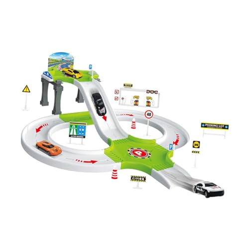 Sharplace Garage Parking Adventure Toy Preschool Car Games Toys Geschenke Bildungsauto Kit 4 5 6 Jahre alte Multifunktionale Spielzeug versammelte Spielzeug, Rennwagen von Sharplace