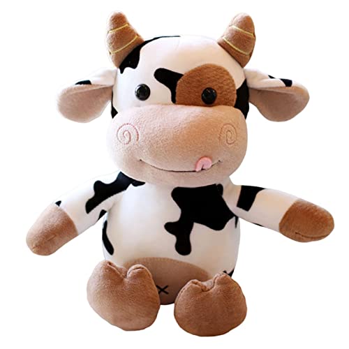 Sharplace Gefüllte Tierpuppe mit PP-Baumwollkuh-Plüschtier für Wohnzimmerauto-Kleinkind-Geschenk-Dekor, 40CM von Sharplace