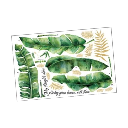 Sharplace Grüne Blatt-Aufkleber, PVC-Tapete, Kunst-Aufkleber im chinesischen Stil, abnehmbare Moderne Innendekoration für Bürotoiletten Sharplace Grüne Blatt-Aufkleber, PVC-Tapete, Kunst-Aufkleber im chinesischen Stil, abnehmbare Moderne Innendekoration für Bürotoiletten von Sharplace