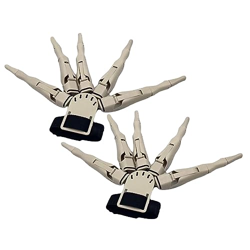 Sharplace Gruselige Halloween Cosplay Accessoires - Realistische Skelett Hände für Kostümpartys, Weiß von Sharplace