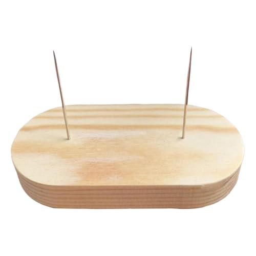 Sharplace Häkelpuppen Display Ständer Puppe Display Halter tragbares Dekor kreative DIY -Holzbasis -Lagerregal für Aktion Figuren Puppen, Einzelstift von Sharplace