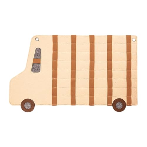 Sharplace Hängender Aufbewahrungs-Organizer, Spielzeugauto-Display, Hängetasche, praktische Filz-Präsentationsvitrine für Enthusiasten, Spielzimmer, Geschäft, Kaffee von Sharplace