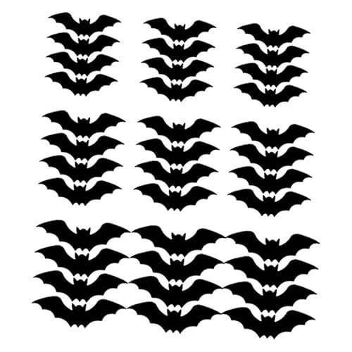 Sharplace Halloween 3D Fledermaus Wandaufkleber Wandkunst Kreative Hintergrund Dekoration Aufkleber für Indoor Party Büro Bauernhaus Urlaub, 36 StÜcke Sharplace Halloween 3D Fledermaus Wandaufkleber Wandkunst Kreative Hintergrund Dekoration Aufkleber für Indoor Party Büro Bauernhaus Urlaub, 36 StÜcke von Sharplace