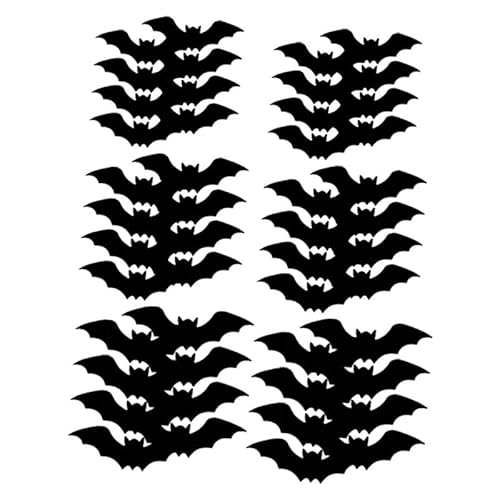 Sharplace Halloween 3D Fledermaus Wandaufkleber Wandkunst Kreative Hintergrund Dekoration Aufkleber für Indoor Party Büro Bauernhaus Urlaub, 48 Stück Sharplace Halloween 3D Fledermaus Wandaufkleber Wandkunst Kreative Hintergrund Dekoration Aufkleber für Indoor Party Büro Bauernhaus Urlaub, 48 Stück von Sharplace