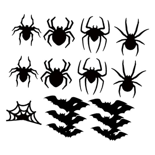 Sharplace Halloween Fledermaus-Wandaufkleber, leuchtender Hintergrund, Halloween-Dekoration, Fledermaus-Wanddekoration für Wohnzimmer und Esszimmer, 21 Stück Sharplace Halloween Fledermaus-Wandaufkleber, leuchtender Hintergrund, Halloween-Dekoration, Fledermaus-Wanddekoration für Wohnzimmer und Esszimmer, 21 Stück von Sharplace