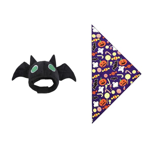 Sharplace Halloween-Gans-Outfit, Kostümzubehör, Fledermaushut, Schal, dekorativ, niedliches Halloween-, Gänsekleidung für den Innenhof im Freien Sharplace Halloween-Gans-Outfit, Kostümzubehör, Fledermaushut, Schal, dekorativ, niedliches Halloween-, Gänsekleidung für den Innenhof im Freien von Sharplace