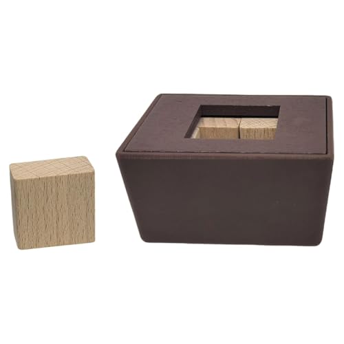 Sharplace Hölzernes Denkspiel-Puzzle, Würfel, Puzzle, logische Vorstellungskraft, Herausforderung, Holz-Puzzle-Box für Party-Spielzeug, Kinder, Quadrat Sharplace Hölzernes Denkspiel-Puzzle, Würfel, Puzzle, logische Vorstellungskraft, Herausforderung, Holz-Puzzle-Box für Party-Spielzeug, Kinder, Quadrat von Sharplace