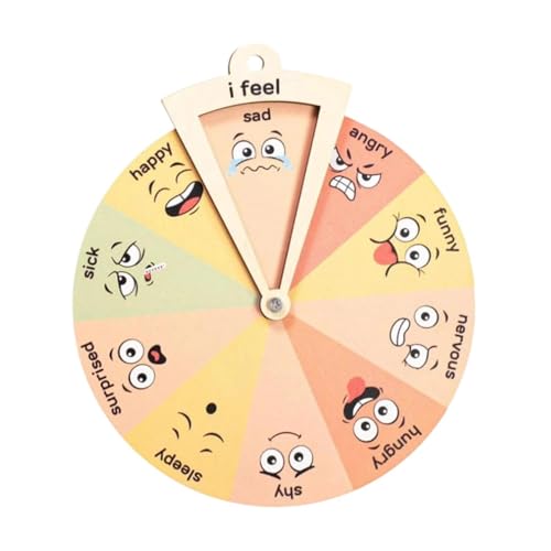 Sharplace Hölzernes Emotionsrad für Kinder, Lernen Sie Emotionen durch Spielen, interaktives tragbares emotionales Lernspielzeug für Vorschulkinder, Durchmesser 20cm Sharplace Hölzernes Emotionsrad für Kinder, Lernen Sie Emotionen durch Spielen, interaktives tragbares emotionales Lernspielzeug für Vorschulkinder, Durchmesser 20cm von Sharplace