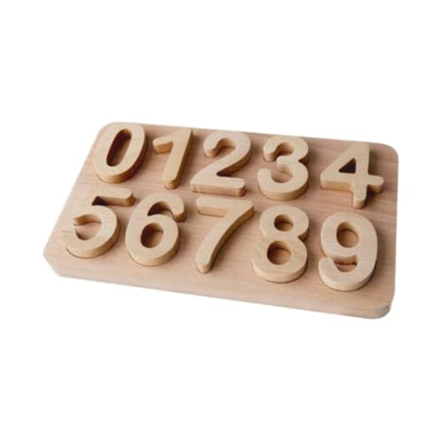 Sharplace Hölzernes Zahlen-Zuordnungsbrett, frühes Lernspielzeug, Vorschul-Mathematikspiel, Puzzlespielzeug für ab 2, 3, 4, 5 Jahren von Sharplace