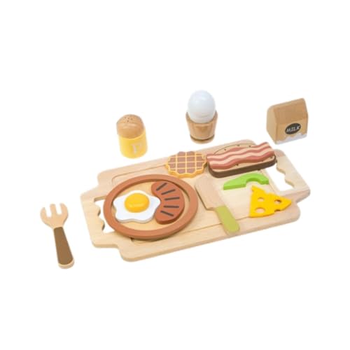 Sharplace Hölzernes tadende Spielsets Food Play Set Realistic Rollenspiel, täuschen von Sharplace