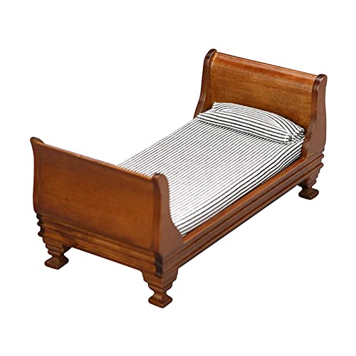 Sharplace Holz Einzelbett Puppenhaus Schlafzimmer Aufenthaltsraum liefert Möbel 1:12 Dekor Sharplace Holz Einzelbett Puppenhaus Schlafzimmer Aufenthaltsraum liefert Möbel 1:12 Dekor von Sharplace