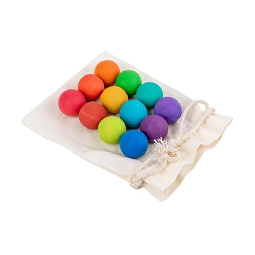 Sharplace Holzballspielzeug, Ersatzball, Feinmotorik, bunt, Sortier- und Zählspielzeug, pädagogisch wertvoll für, Kleinkinder, Babys von Sharplace