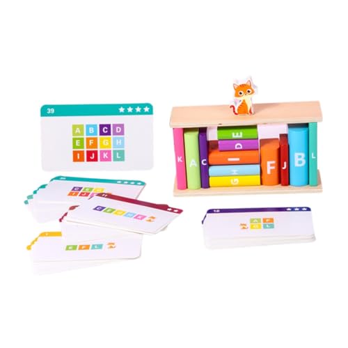 Sharplace Holzbausteine-Set, Stapelblöcke, Manipulatives Spiel, Geschenk, Farb- und Formsortierspielzeug mit Kätzchen für Spielen im Vorschulalter Sharplace Holzbausteine-Set, Stapelblöcke, Manipulatives Spiel, Geschenk, Farb- und Formsortierspielzeug mit Kätzchen für Spielen im Vorschulalter von Sharplace