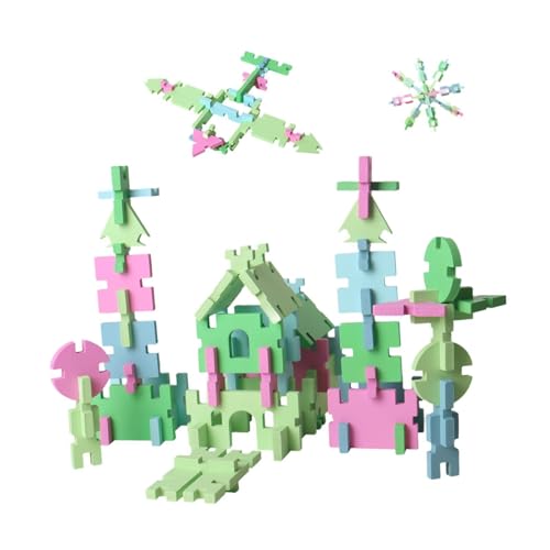 Sharplace Holzmuster-Block-Set, DIY-Bausteine-Set, pädagogisches Spielzeug, Nutzen, Eltern-Kind-Interaktion, Mehrzweck-Puzzles für von Sharplace