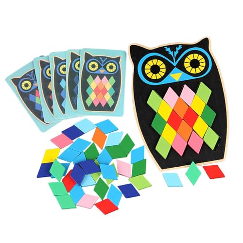 Sharplace Holzmusterblöcke, lehrreich, stabil, geometrische Formen, Formpuzzle, Eule Sharplace Holzmusterblöcke, lehrreich, stabil, geometrische Formen, Formpuzzle, Eule von Sharplace