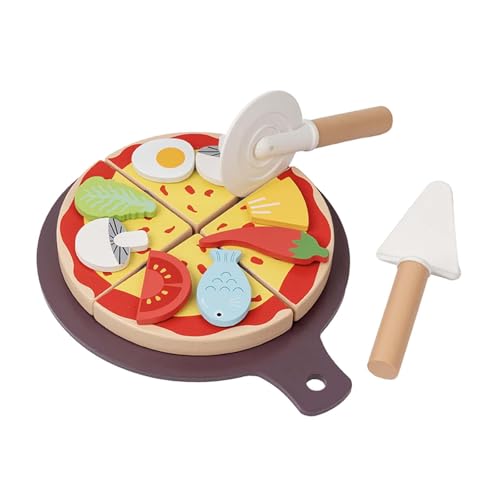 Sharplace Holzpizza-Spielzeug, Essen zum Kochen, Bildung, Lernen, Vorschule, Schneiden, Spiel-Essen-Spielzeug für DIY-Modell-Landschaftsdekorationen Sharplace Holzpizza-Spielzeug, Essen zum Kochen, Bildung, Lernen, Vorschule, Schneiden, Spiel-Essen-Spielzeug für DIY-Modell-Landschaftsdekorationen von Sharplace