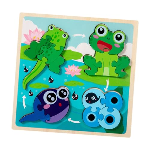 Sharplace Holzpuzzle, Früherziehungsspielzeug, für Jungen und Mädchen, tragbare Geschenke, Lernaktivität, Lernspielzeug, Puzzle, Frosch Sharplace Holzpuzzle, Früherziehungsspielzeug, für Jungen und Mädchen, tragbare Geschenke, Lernaktivität, Lernspielzeug, Puzzle, Frosch von Sharplace