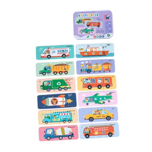 Sharplace Holzpuzzle, Lernspielzeug, Vorschulspielzeug, mit Metallbox, Farben und Formen, für 1-, 2- und 3-Jährige, Geburtstagsgeschenk, Verkehr Sharplace Holzpuzzle, Lernspielzeug, Vorschulspielzeug, mit Metallbox, Farben und Formen, für 1-, 2- und 3-Jährige, Geburtstagsgeschenk, Verkehr von Sharplace
