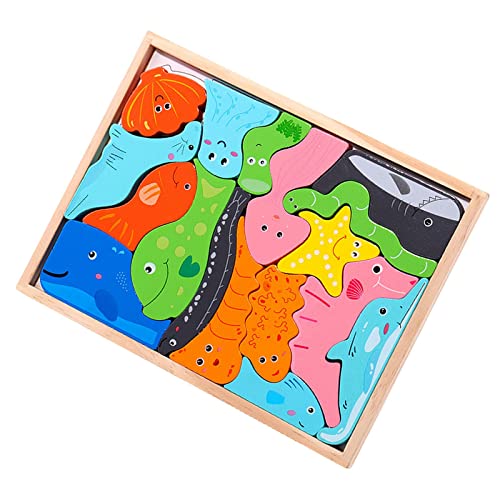Sharplace Holzpuzzle Puzzles Tierpuzzle Lernspielzeug Holzspielzeug mit Glatten Kanten Fördert Feinmotorik Und Beobachtung für, Stil B Sharplace Holzpuzzle Puzzles Tierpuzzle Lernspielzeug Holzspielzeug mit Glatten Kanten Fördert Feinmotorik Und Beobachtung für, Stil B von Sharplace
