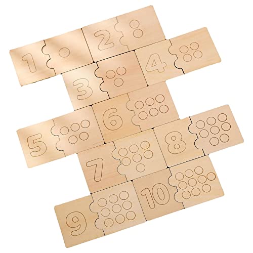 Sharplace Holzpuzzle Zahlen Lernspielzeug Passendes Spiel für Kleinkinder Geburtstagsgeschenke von Sharplace