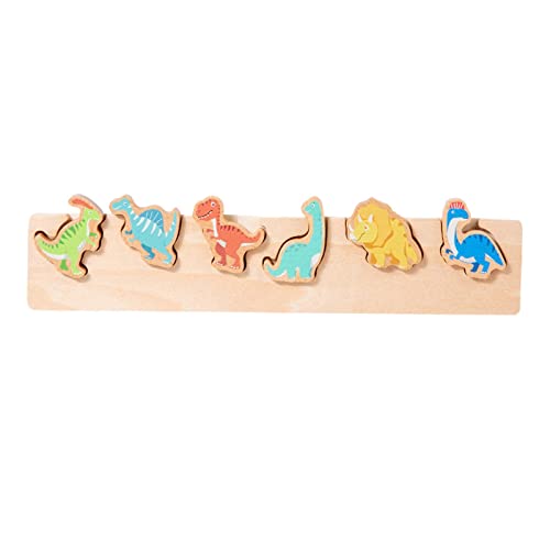 Sharplace Holzpuzzle für Kinder: Lernspielbrett zur Förderung der Denkfähigkeit, Dinosaur von Sharplace