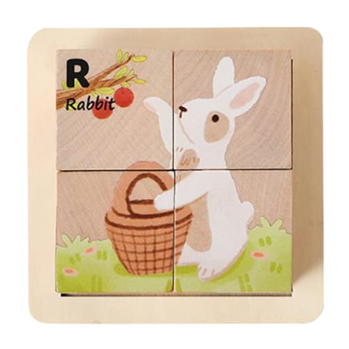 Sharplace Holzpuzzles, Holzblockspiele für Kinder, Vorschul-Lernspielzeug, Holzwürfelpuzzle, Tiererkennung für Jungen und Mädchen, Waldtier Sharplace Holzpuzzles, Holzblockspiele für Kinder, Vorschul-Lernspielzeug, Holzwürfelpuzzle, Tiererkennung für Jungen und Mädchen, Waldtier von Sharplace