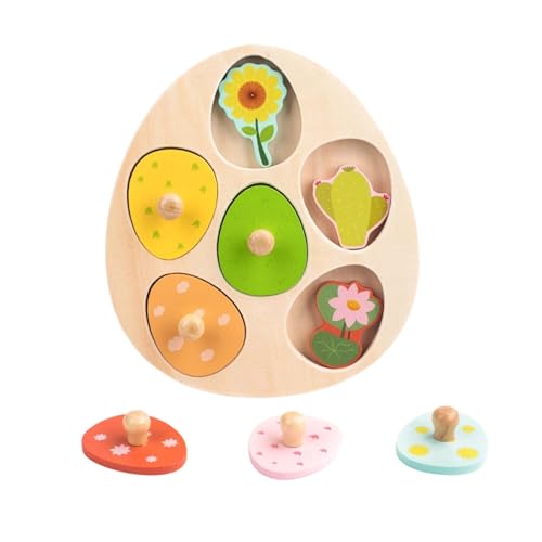 Sharplace Holzpuzzles für Kleinkinder, Feinmotorik-Matching-Puzzle, einzigartig für Kleinkinder im Alter von 3–6 Jahren, Blume Sharplace Holzpuzzles für Kleinkinder, Feinmotorik-Matching-Puzzle, einzigartig für Kleinkinder im Alter von 3–6 Jahren, Blume von Sharplace