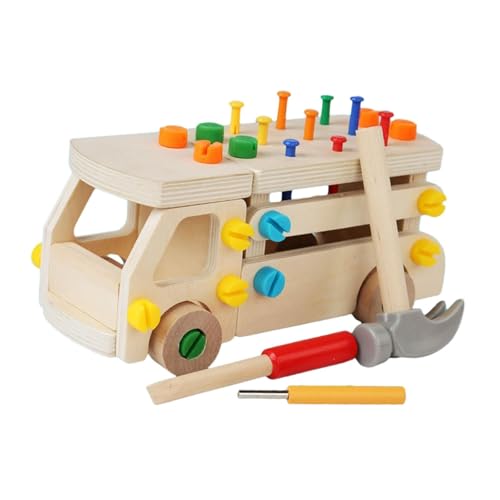 Sharplace Holzschraubenbrett-Set, Kinderspielzeug-Set, kreatives Denken, Jungen und Mädchen, Geschenk, Lernspielzeug, Montagetechnik, Autoschraubenspielzeug Sharplace Holzschraubenbrett-Set, Kinderspielzeug-Set, kreatives Denken, Jungen und Mädchen, Geschenk, Lernspielzeug, Montagetechnik, Autoschraubenspielzeug von Sharplace