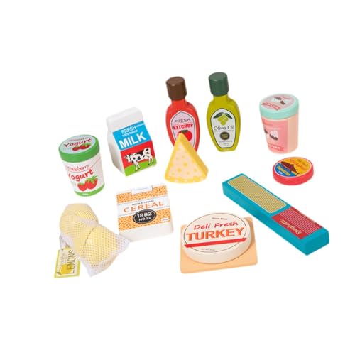 Sharplace Holzspielzeug-Set zum Spielen von Lebensmitteln, kreatives Spielzeug für die Küche, für ab 3 Jahren, Spielzeug zum Spielen von Lebensmitteln von Sharplace