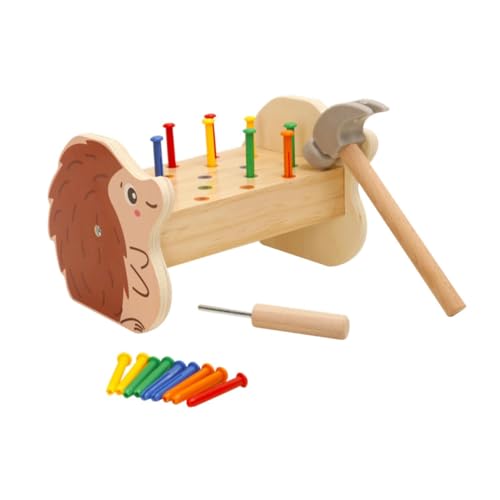 Sharplace Holzspielzeug für Baby-Werkbank, Hämmern, pädagogisches Hämmern, Bank, Hämmern, Spielzeug mit Stiften, Montessori-Spielzeug für Kinder Sharplace Holzspielzeug für Baby-Werkbank, Hämmern, pädagogisches Hämmern, Bank, Hämmern, Spielzeug mit Stiften, Montessori-Spielzeug für Kinder von Sharplace