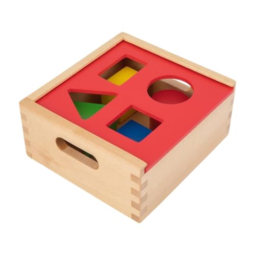 Sharplace Holzspielzeug zum Sortieren von Farbformen, 4 Formen aus Holz zum Lernen und Lernen, Sortierwürfel für geometrische Formenblöcke für Jungen und Sharplace Holzspielzeug zum Sortieren von Farbformen, 4 Formen aus Holz zum Lernen und Lernen, Sortierwürfel für geometrische Formenblöcke für Jungen und von Sharplace