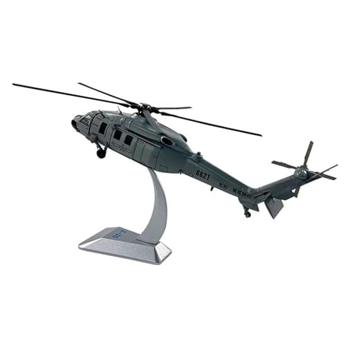 Sharplace Hubschrauber-Modellsammlung 1/100 Simulation Enthusiast Geschenk Ornament Desktop-Dekoration Spielzeug Metall mit Ausstellungsständer Replik von Sharplace