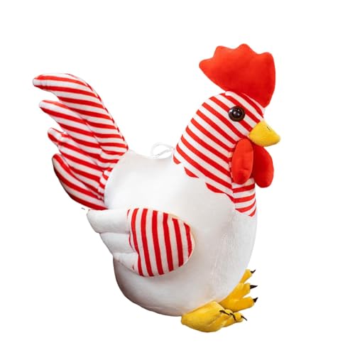 Sharplace Huhn Plüsch Spielzeug Dekor Kinder Spielzeug Bequeme Stoffpuppen Plüsch Figur Lustiges Stofftier Ornament für Kinder Geschenk, Streifen Sharplace Huhn Plüsch Spielzeug Dekor Kinder Spielzeug Bequeme Stoffpuppen Plüsch Figur Lustiges Stofftier Ornament für Kinder Geschenk, Streifen von Sharplace