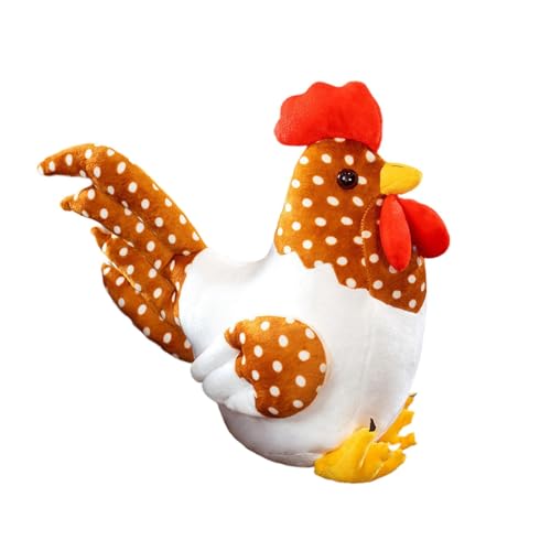Sharplace Huhn Plüsch Spielzeug Dekor Kinder Spielzeug Bequeme Stoffpuppen Plüsch Figur Lustiges Stofftier Ornament für Kinder Geschenk, Tupfen von Sharplace