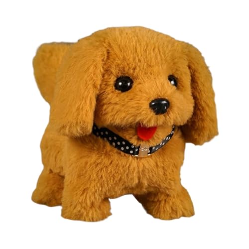 Sharplace Interaktives elektronisches Plüschpupfspielzeug gefülltes Tierpädagogik Spielzeug Soft Plüschspielzeug für Infants Party Spielzeug Kinder Geschenk, Gelb von Sharplace