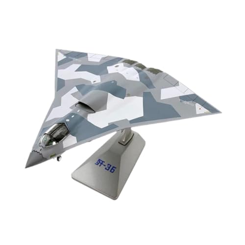 Sharplace J36-Kampfflugzeugmodell im Maßstab 1/144, simuliertes Flugzeug, Tischdekor, Flugzeugornament, Angriffskampfflugzeugmodell für Büroregal von Sharplace