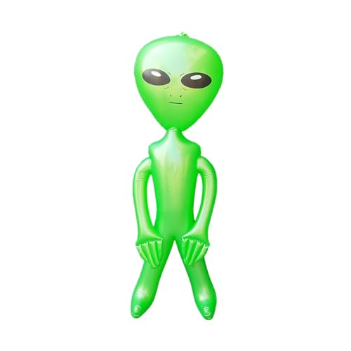 Sharplace Jumbo-aufblasbare Alien-Figuren zum Aufblasen von Alien-Spielzeugen für Geburtstagsfeiern, Alien-Thema, Halloween-Party-Dekoration, Grün, L von Sharplace