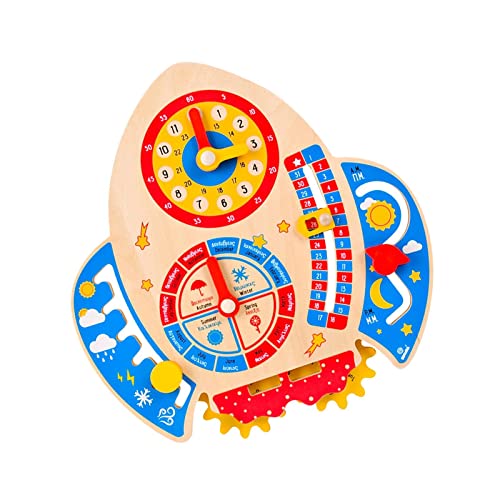Sharplace Kalenderbrett Spielzeug Unterrichtszeit Matching Game Frühes Lernspielzeug Matching Puzzle für Mädchen von Sharplace